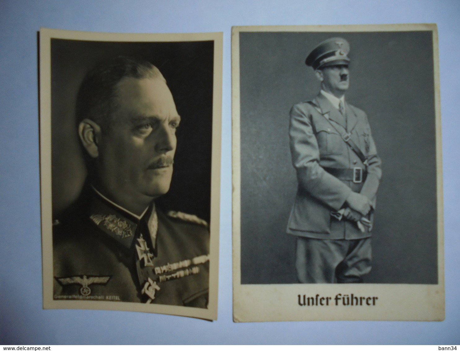 4 Cartes De Propagande Allemande 1939/45 Chancelier Hitler Keitel Raider Ecrite Par Un Francais En 1943 - Sonstige & Ohne Zuordnung