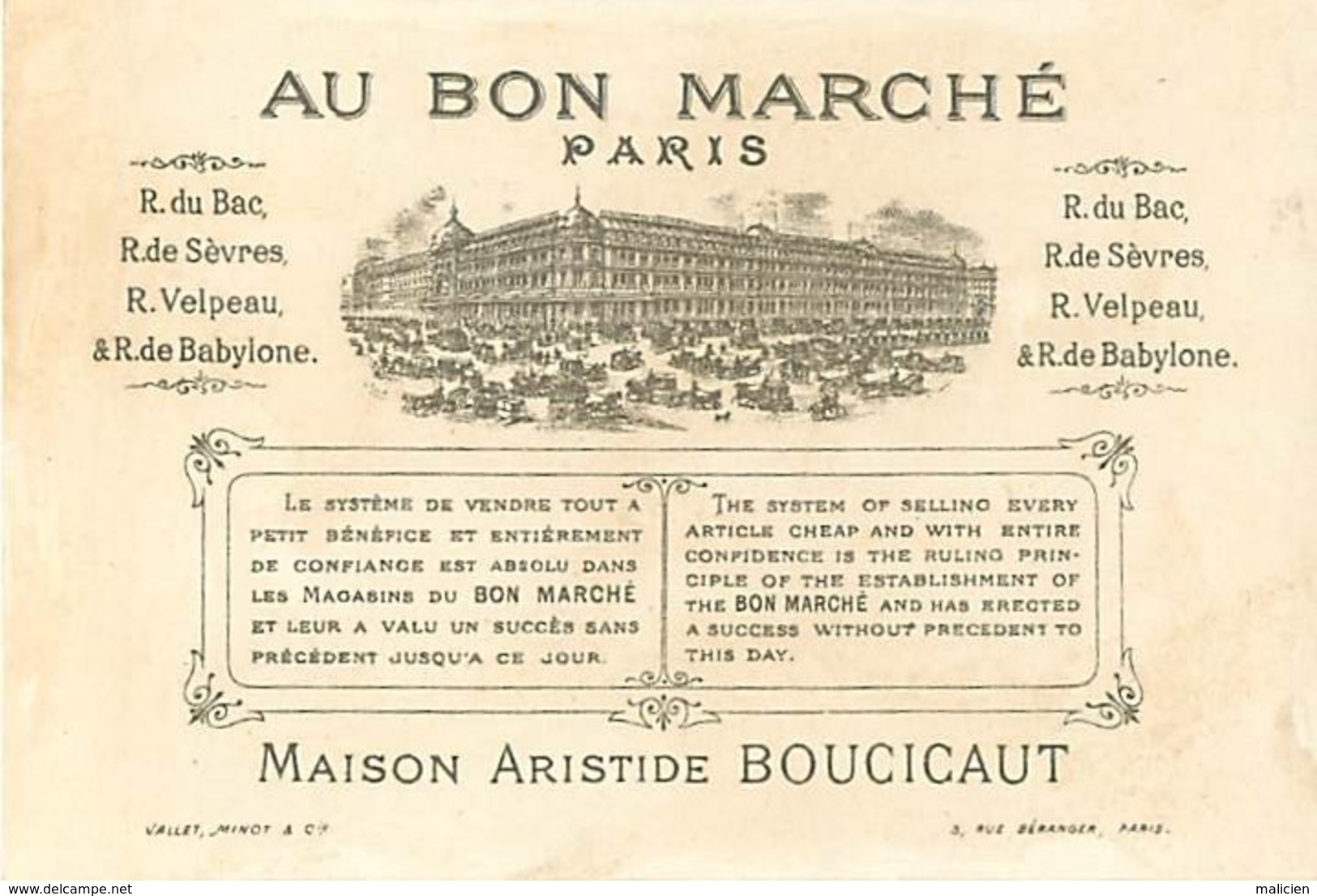 - Chromos-ref-chA274- Maison De La Belle Jardinière / Le Fauconnier - Fauconnerie - Faucons -  Chasse - Fond Doré - - Autres & Non Classés