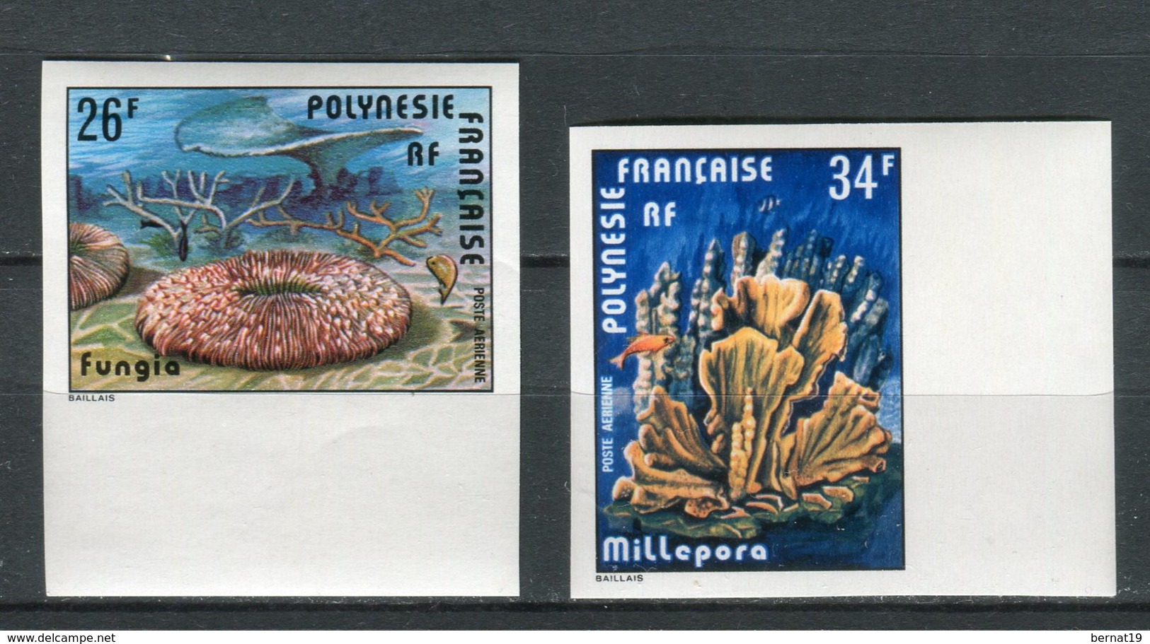 Polinesia Francesa 1978. Yvert A 138-139 Impreforated ** MNH. - Non Dentelés, épreuves & Variétés