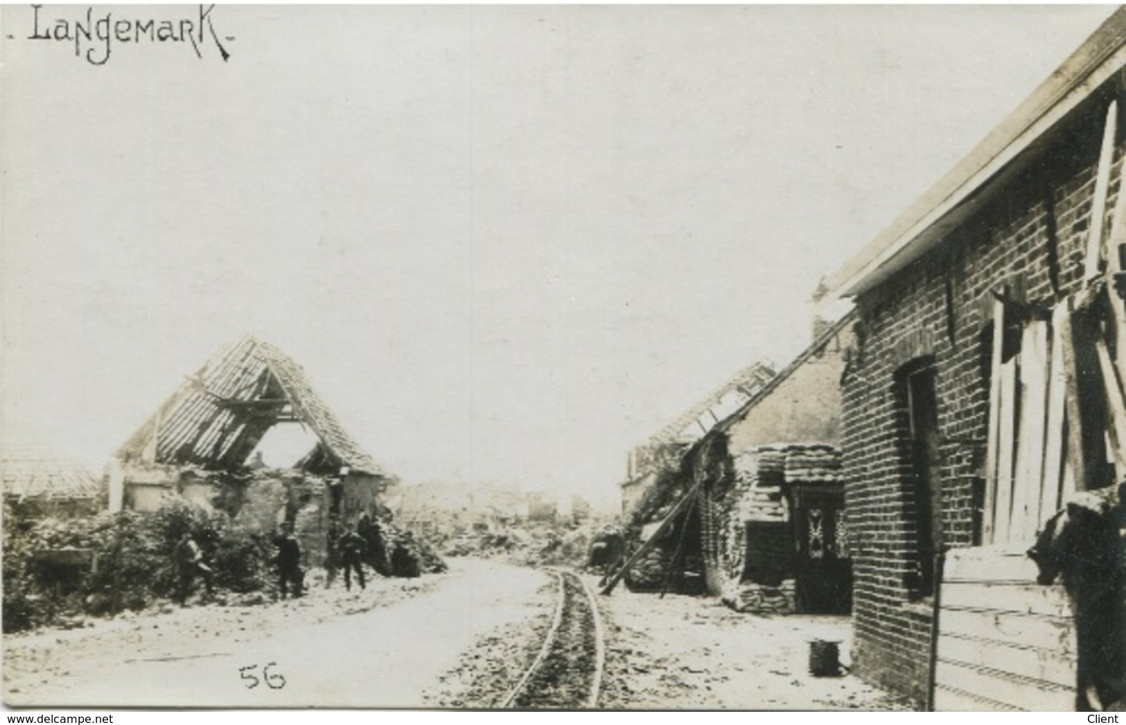 BELGIQUE - FELDPOST - LANGENMARK - Carte Photo 1916 - Langemark-Poelkapelle