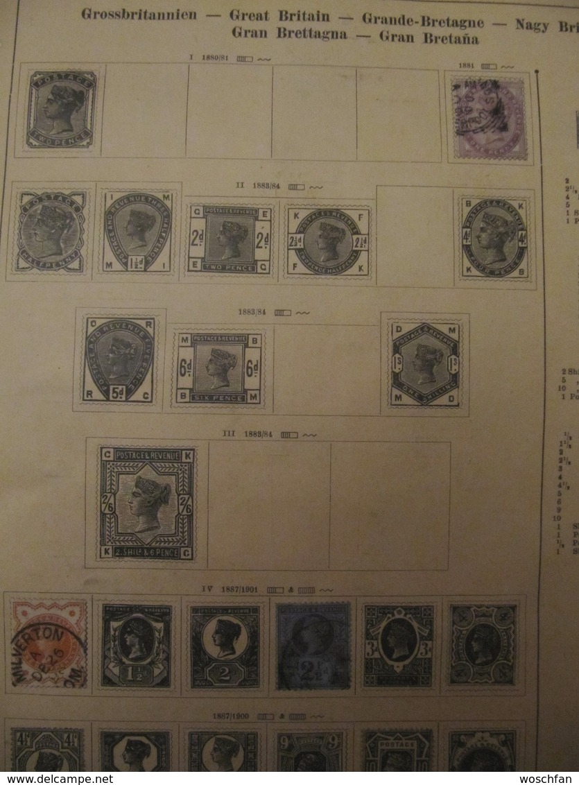 Ancient UK Great Britain stamps from ancient albums, see pics!