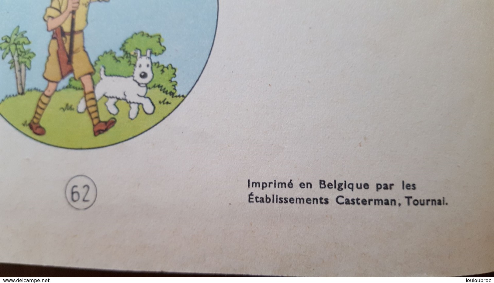 HERGE TINTIN AU CONGO CASTERMAN 1947 IMPRIME EN BELGIQUE VOIR LES SCANS - Tintin