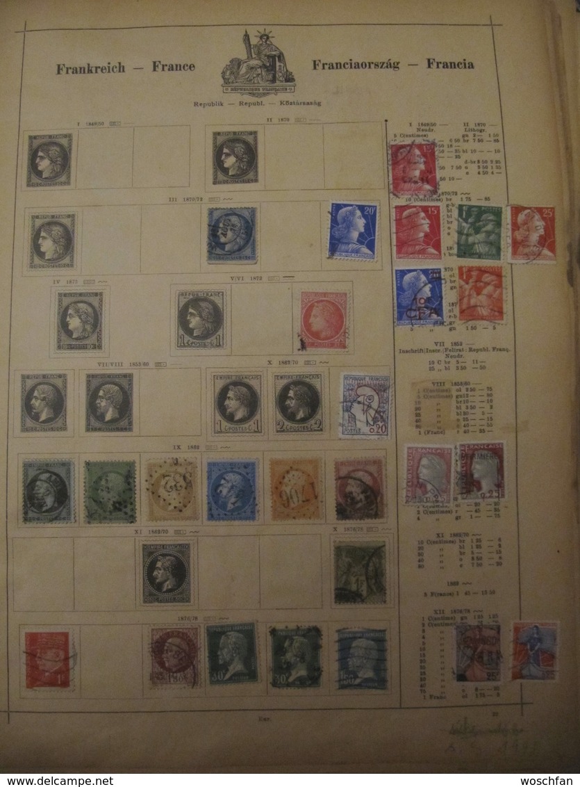 Ancient France And Colonies Stamps From Ancient Albums, See Pics! - Sammlungen