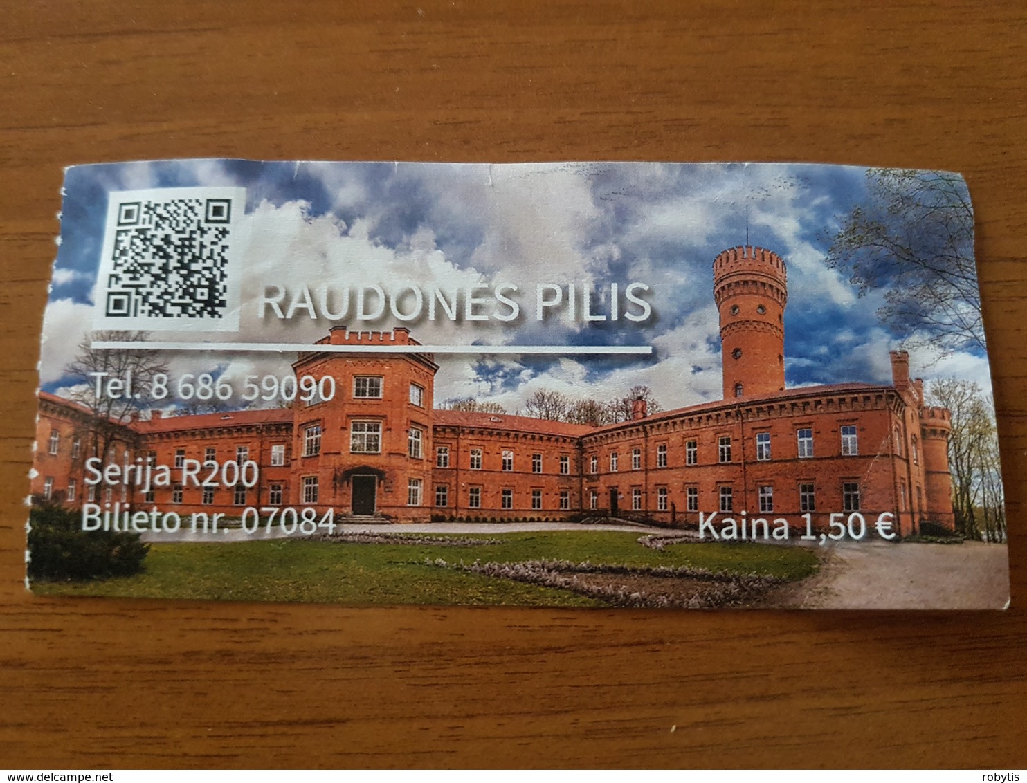 Lithuania Litauen Ticket Raudones Castle 2019 - Tickets D'entrée