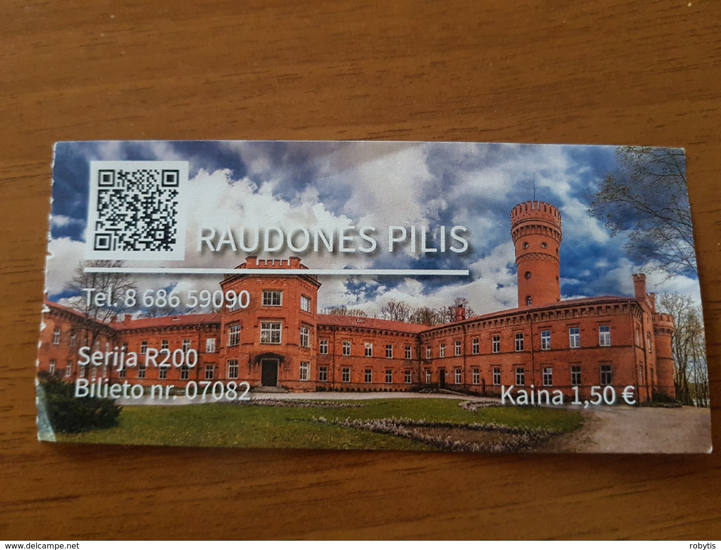 Lithuania Litauen Ticket Raudones Castle 2019 - Tickets - Entradas