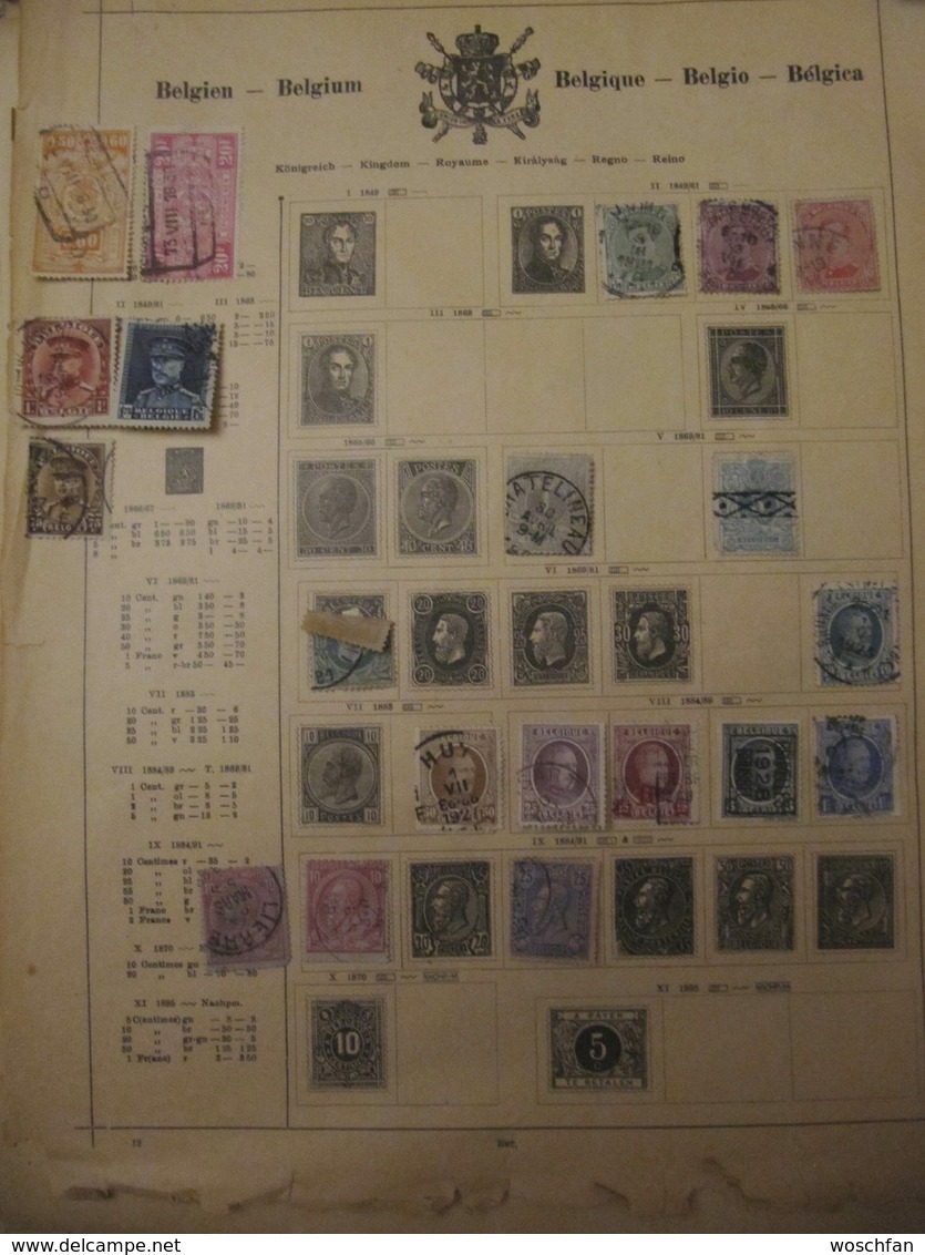 Ancient Belgium Stamps From Ancient Albums, See Pics! - Sammlungen