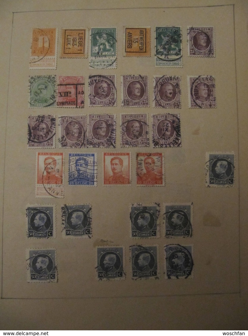 Ancient Belgium Stamps From Ancient Albums, See Pics! - Sammlungen