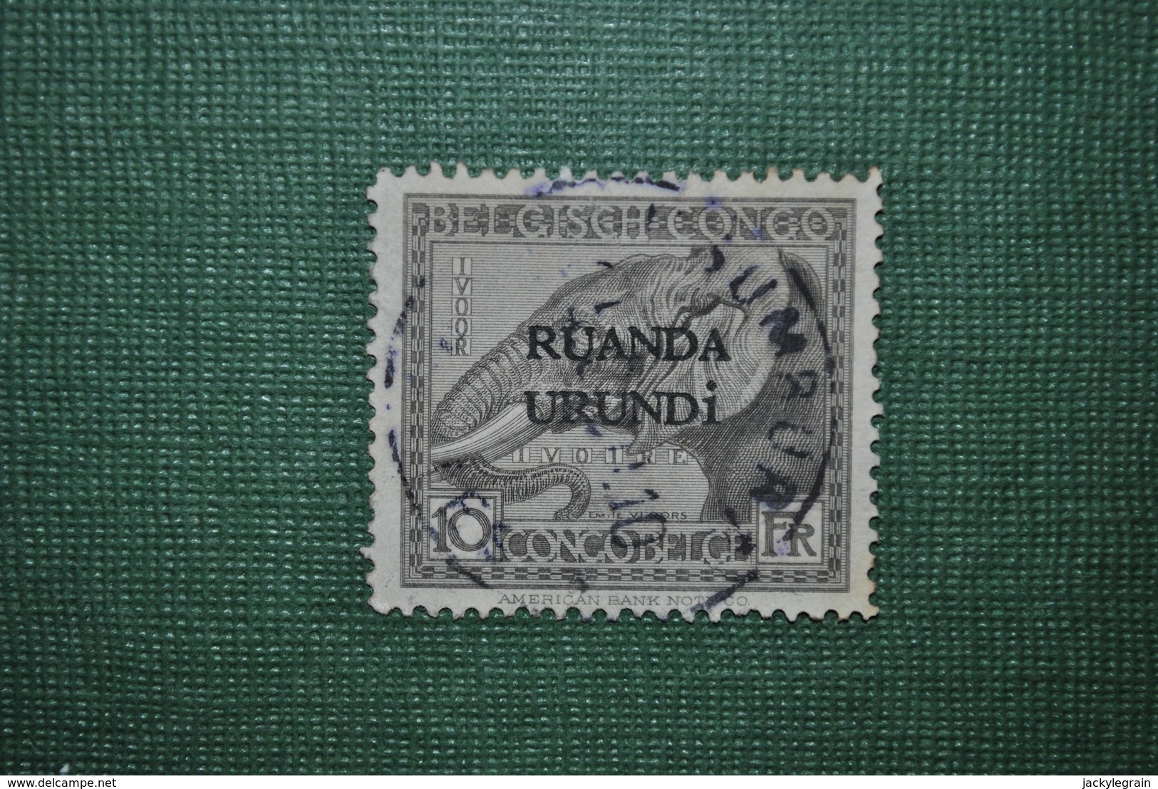 Ruanda-Urundi 1924 Oblitéré Papier Sale - Oblitérés