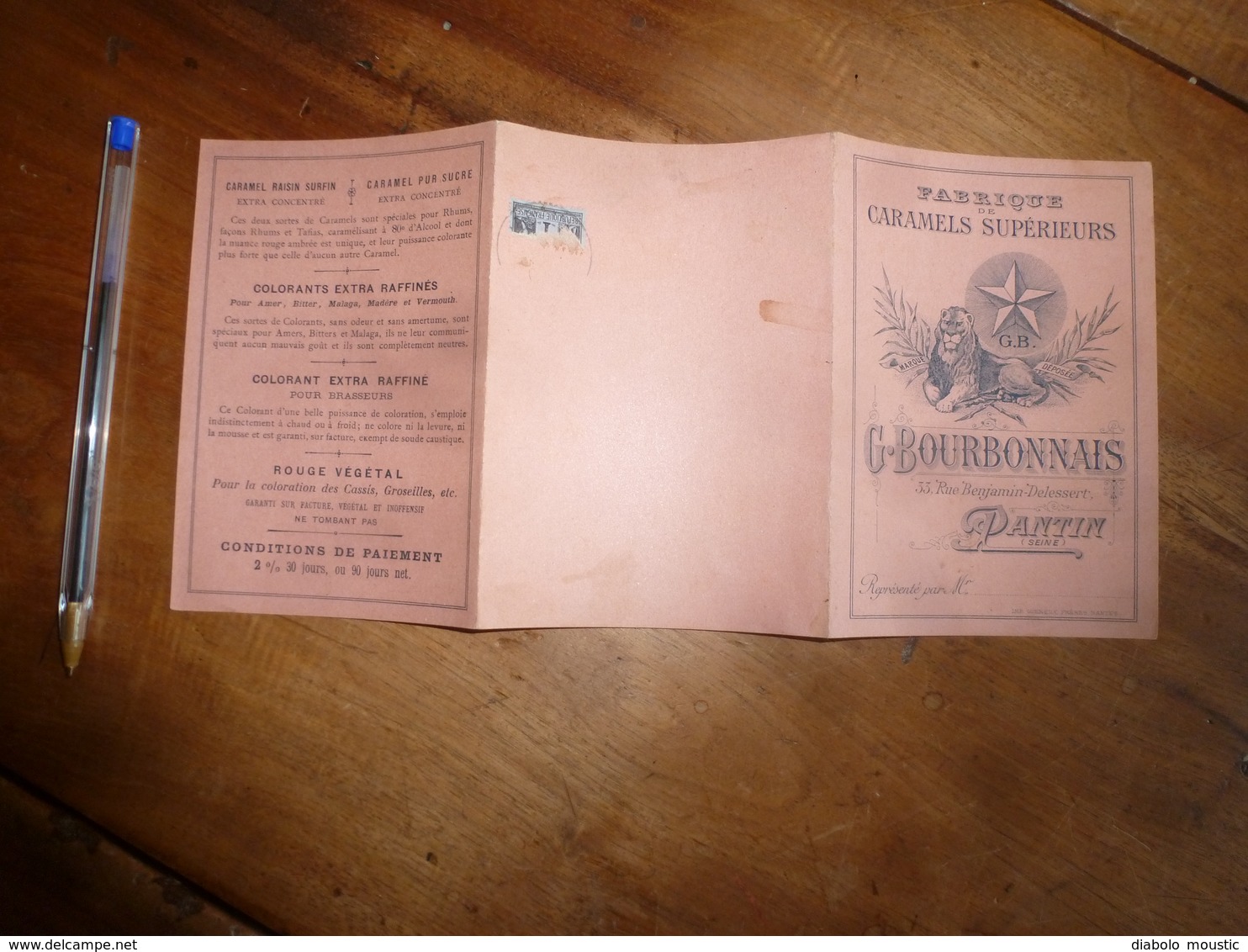 Vers 1900 :  Fabrique De Caramels Supérieurs - G. Boubonnais à Pantin - 1800 – 1899