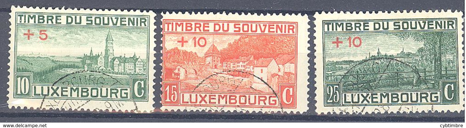 Luxembourg : Yvert N° 137/139°;  Cote 10.00€ - Andere & Zonder Classificatie