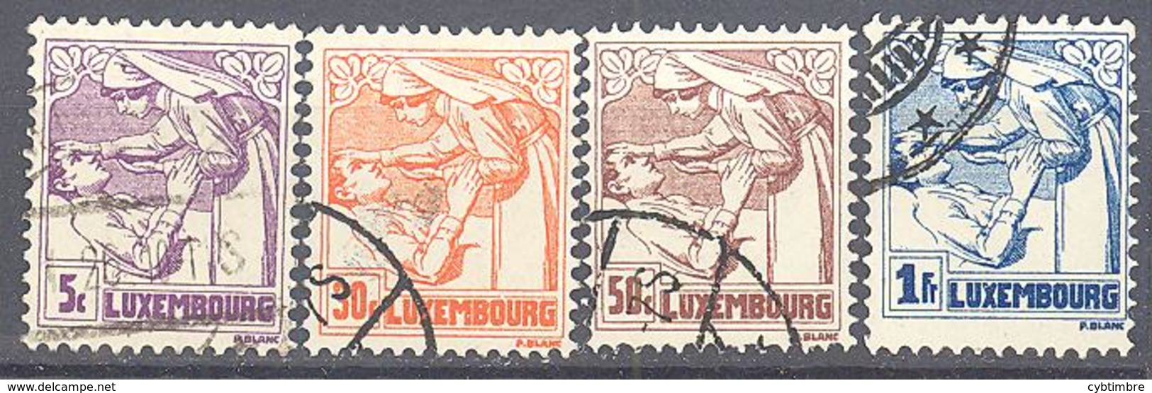 Luxembourg : Yvert N° 160/163°;  Cote 7.00€ - Other & Unclassified