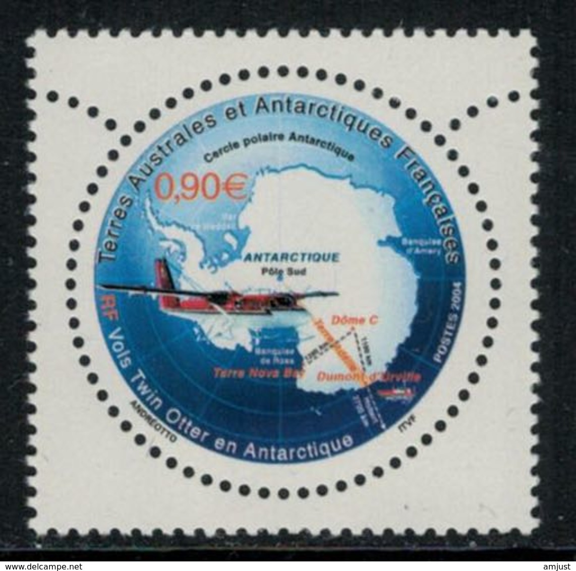 T.A.A.F. // 2004 //  No.389 Y&T Neuf** Aviation, Vol Twin Otter En Antarctique - Neufs