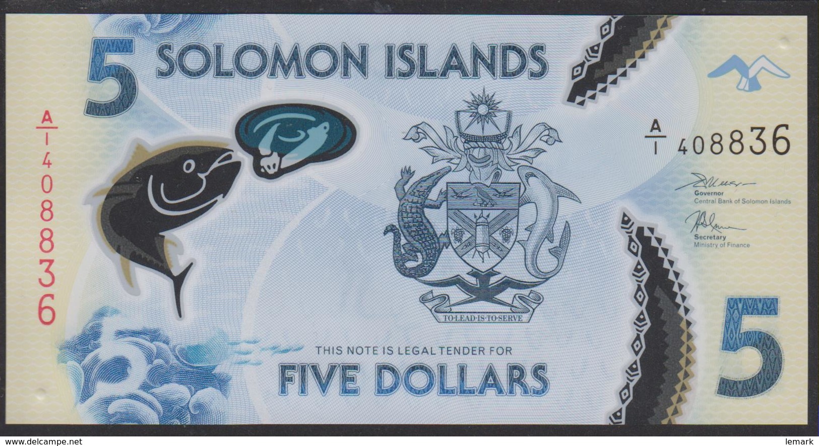 Solomon Islands 5 Dollar 2019 Pnew UNC - Isla Salomon