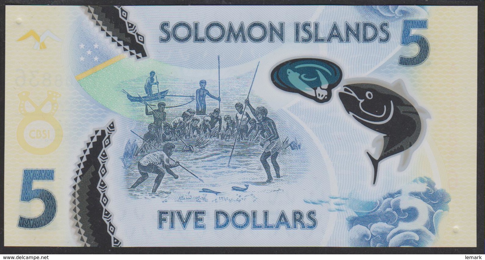Solomon Islands 5 Dollar 2019 Pnew UNC - Solomon Islands