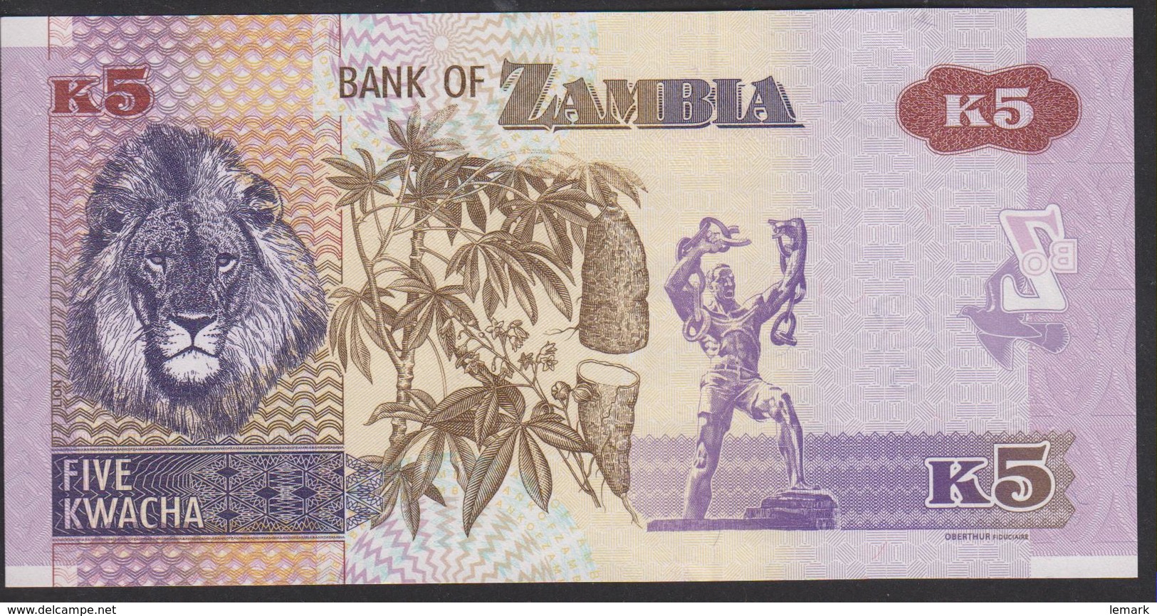 Zambia 5 Kwacha 2018 P57b UNC - Zambia