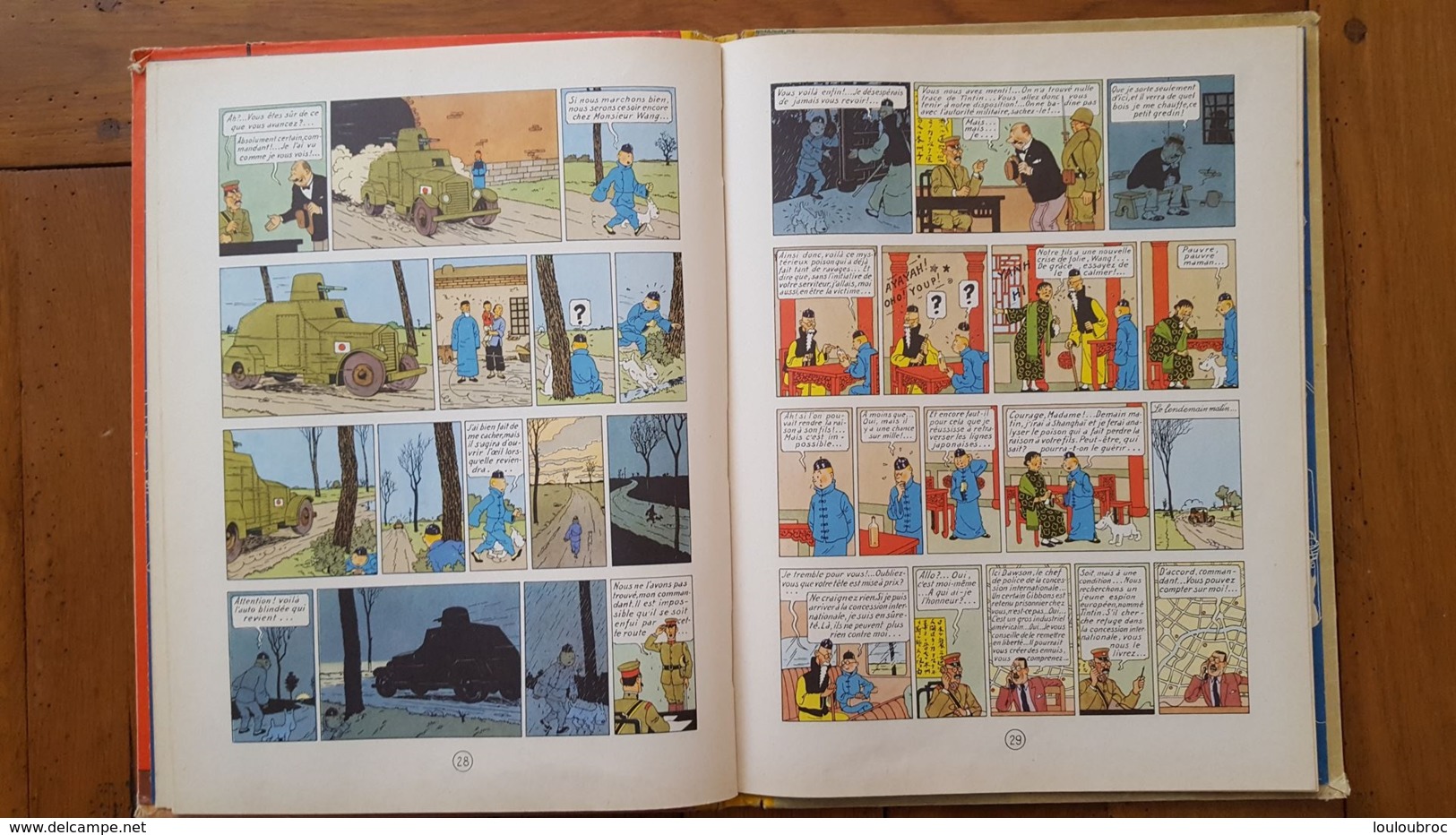 HERGE TINTIN LE LOTUS BLEU CASTERMAN 1946 IMPRIME 1955 LEONARD DANIEL VOIR LES SCANS - Tintin