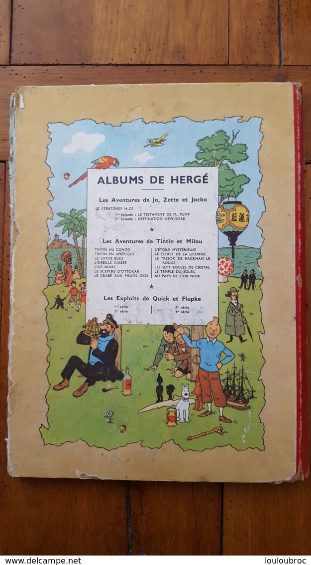 HERGE TINTIN  EN AMERIQUE CASTERMAN  1947 IMPRIME EN BELGIQUE VOIR LES SCANS - Tintin
