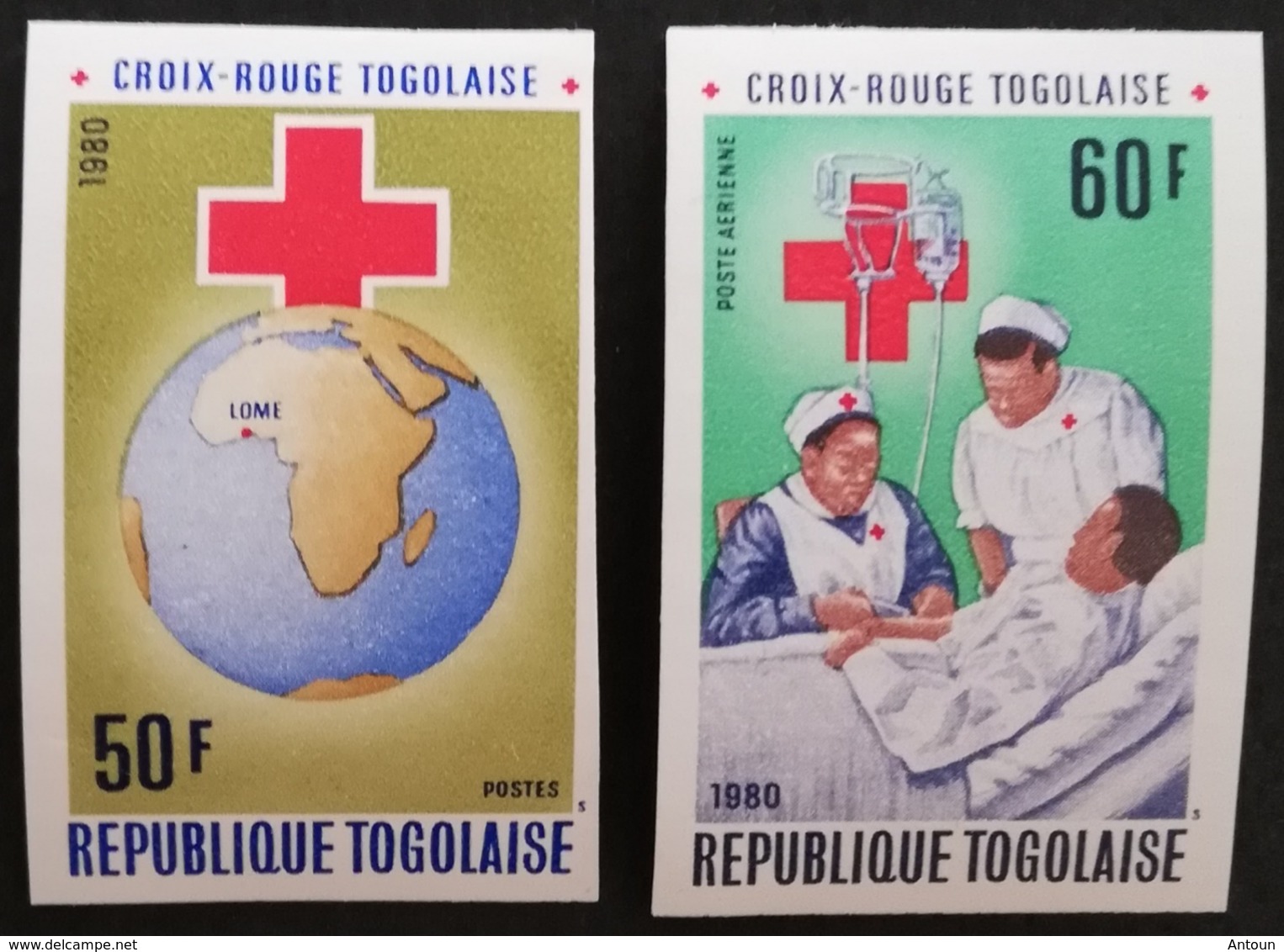 TOGO 1980 Togolese Red Cross IMPERF - Togo (1960-...)