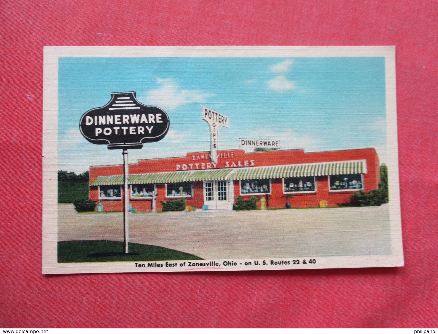 Dinnerware Pottery  10 Miles East Of   Zanesville .  Ref 3424 - Zanesville