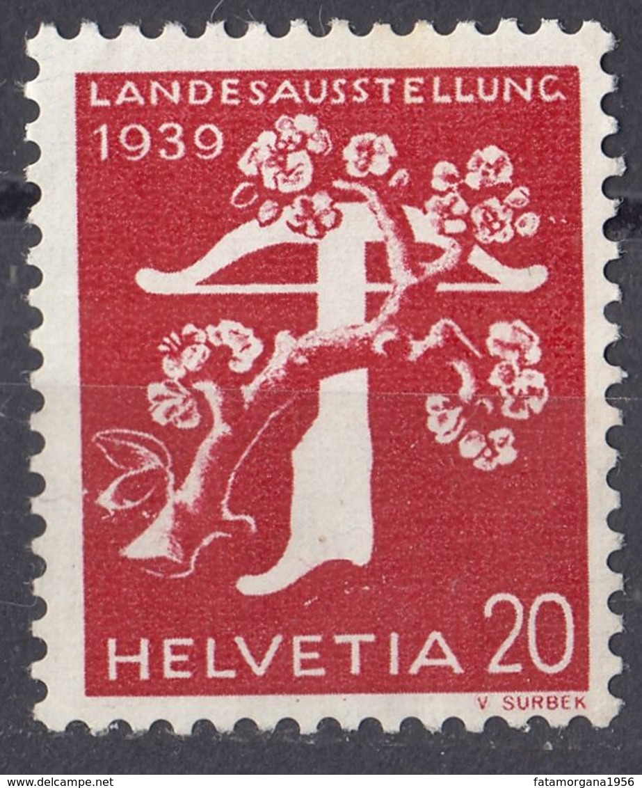 HELVETIA - SUISSE - SVIZZERA - 1939 -  Yvert  339 Nuovo SENZA GOMMA. - Neufs