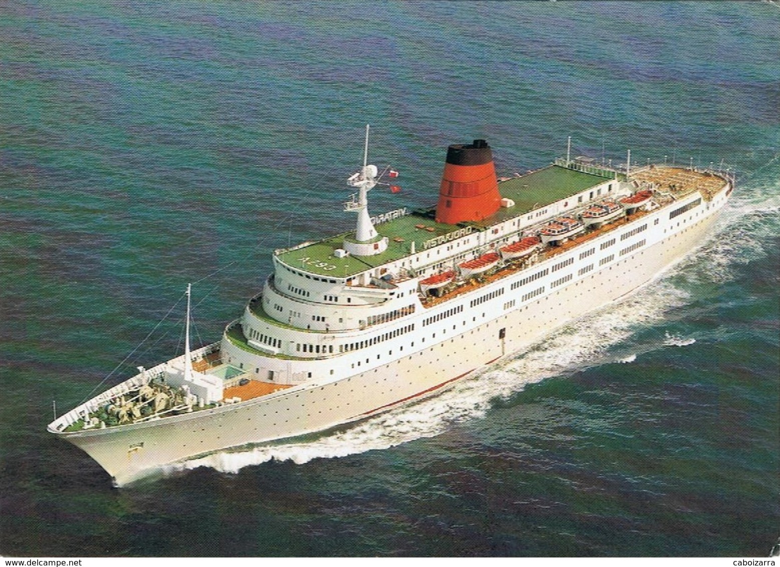 Paquebot Piroscafo Passenger Cruise  Ship Vistafjord. Cunard. - Piroscafi