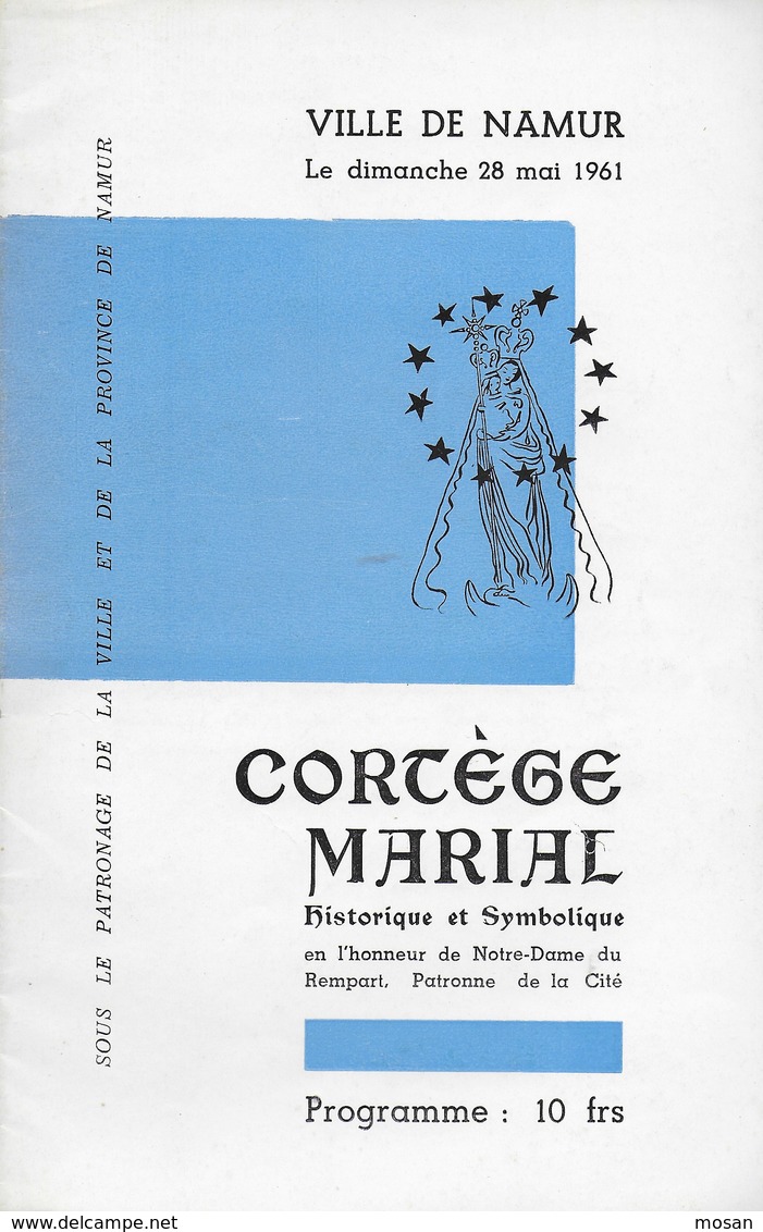 Cortège Marial. Namur 1961. Vierge Marie. Procession - Belgique