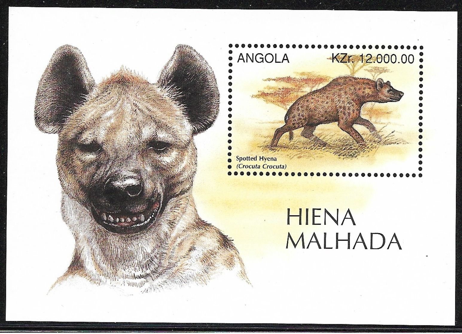 Angola,  Scott 2018 # 956,  Issued 1996,  S/S Of 1,  MNH,  Cat $ 3.00,  Wildlife - Angola