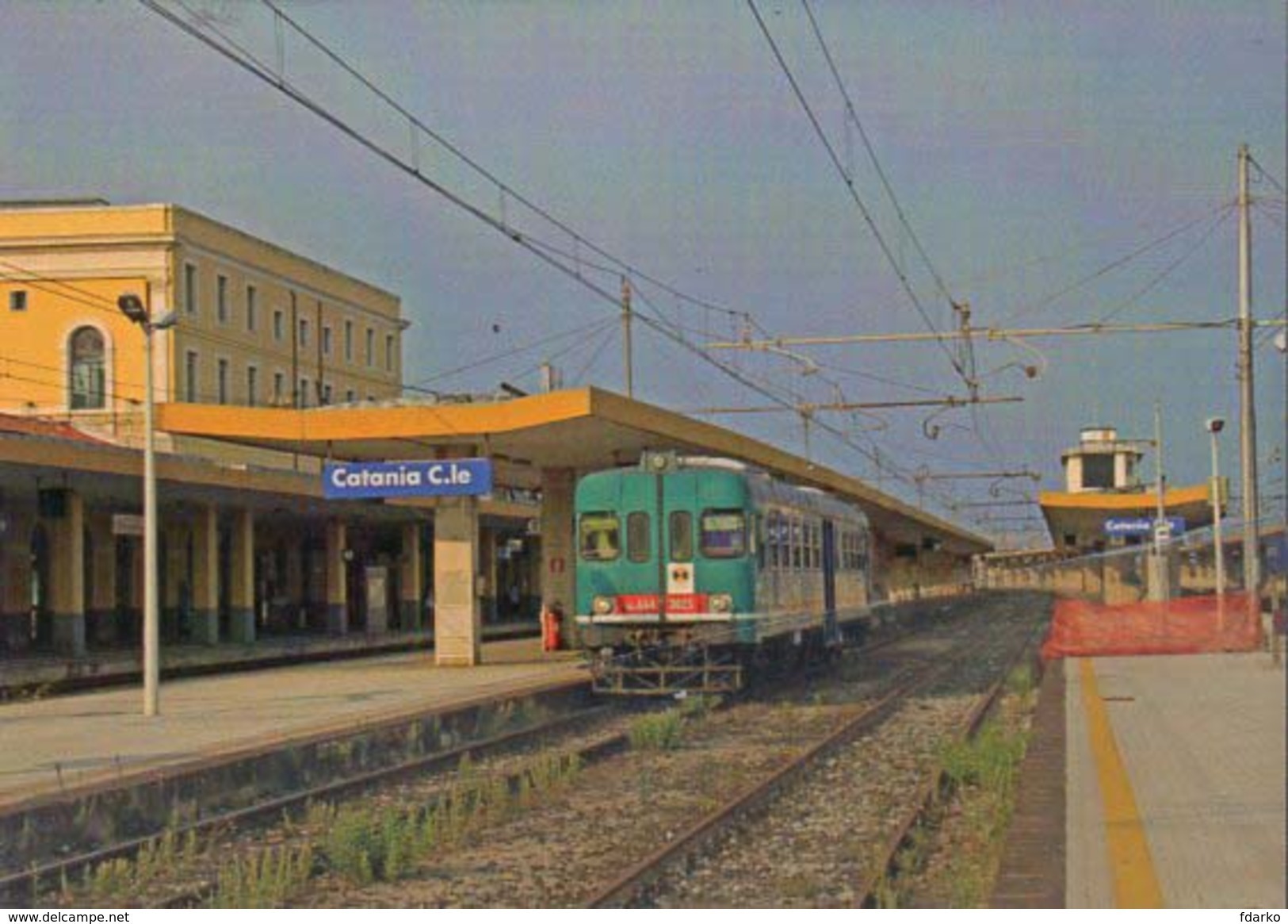 181 Treno ALn 668.3025 Catania Centrale OMECA Rairoad Train Railways Treni Steam Chemin De Fer - Bahnhöfe Mit Zügen
