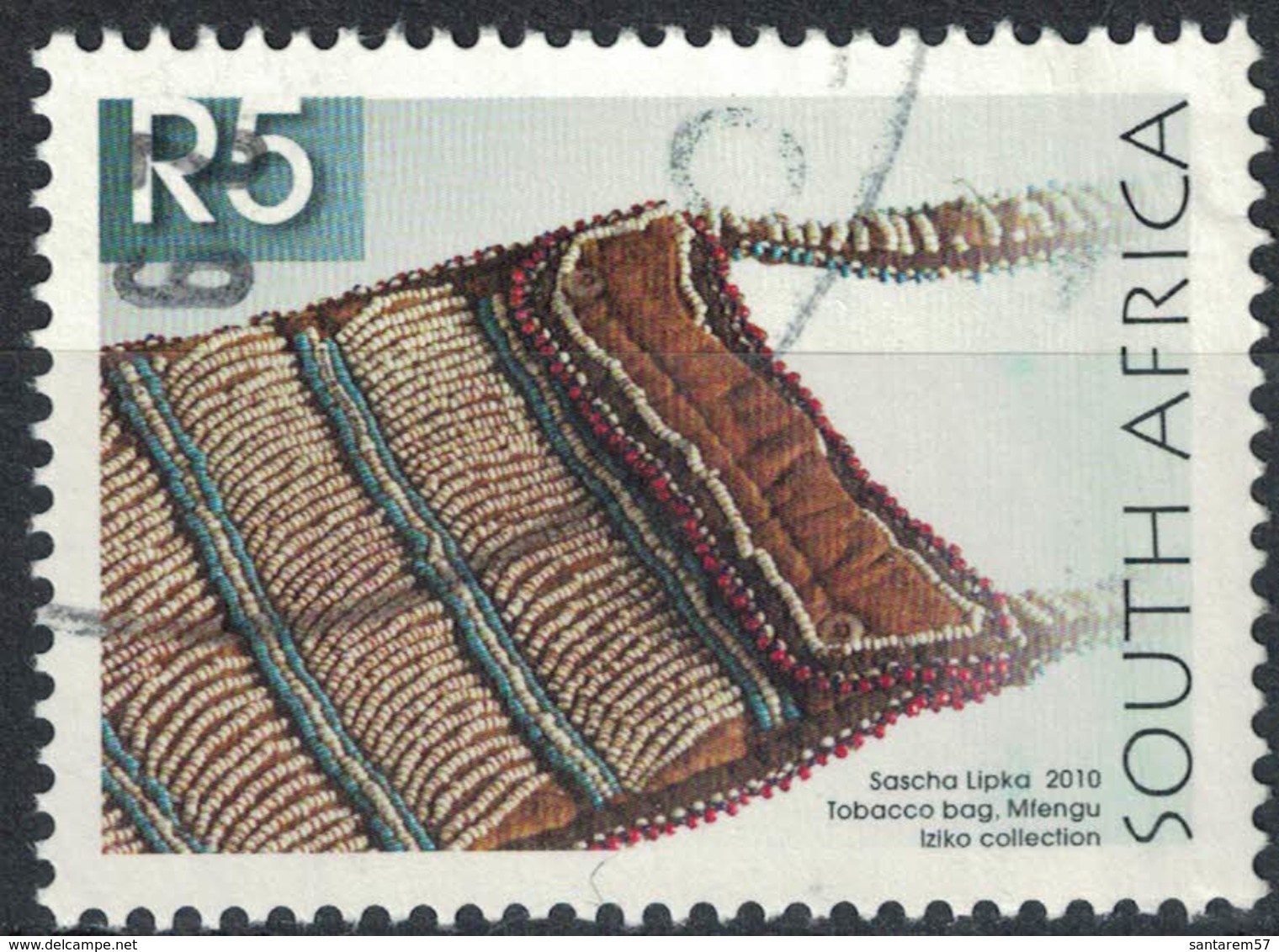 Afrique Du Sud 2010 Oblitération Ronde Used Stamp Sascha Lipka Sac à Tabac Tobacco Bag - Gebraucht