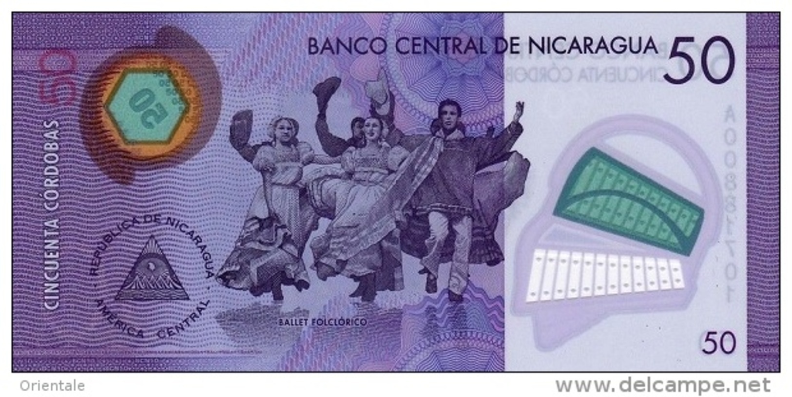 NICARAGUA P. 211a 50 C 2014 UNC - Nicaragua