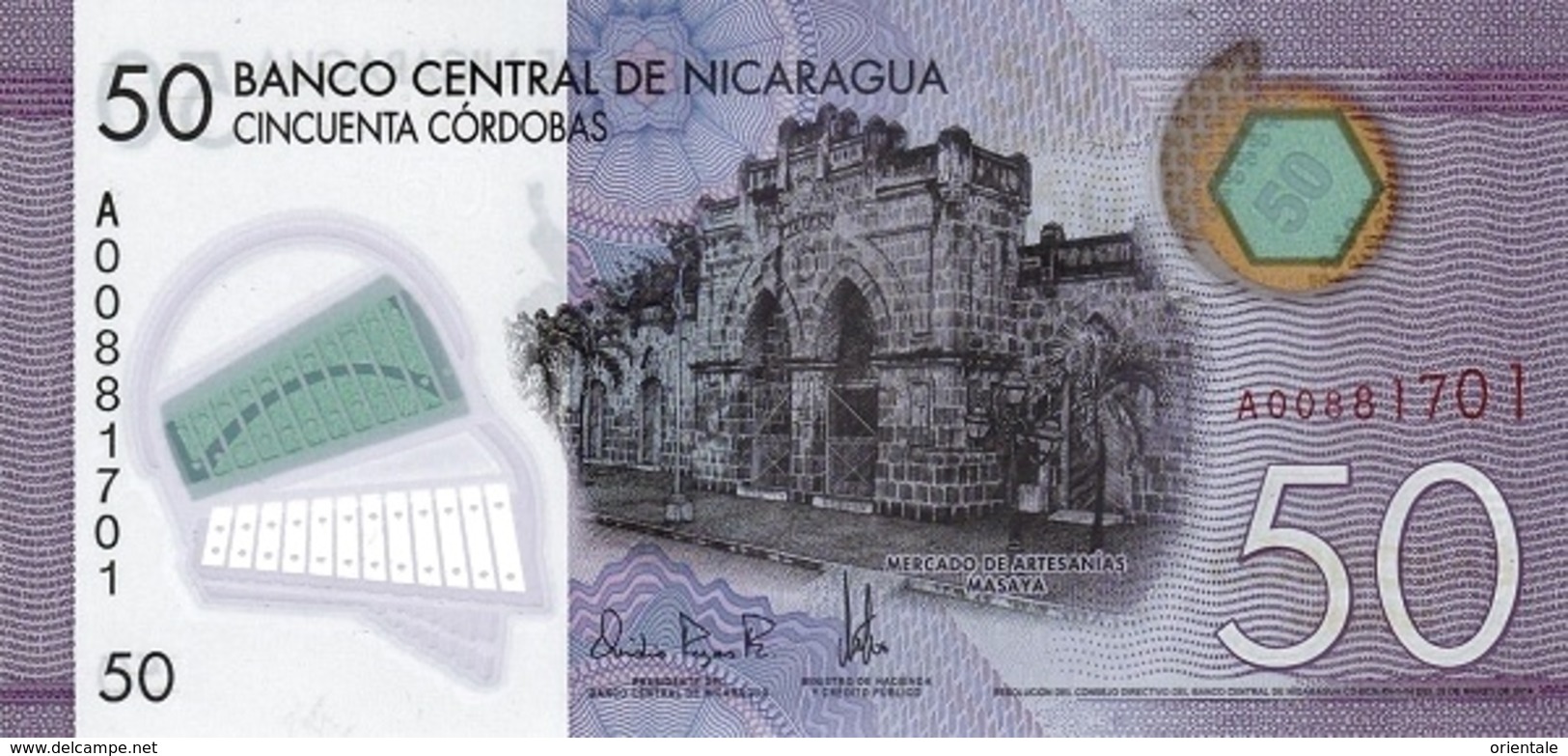 NICARAGUA P. 211a 50 C 2014 UNC - Nicaragua