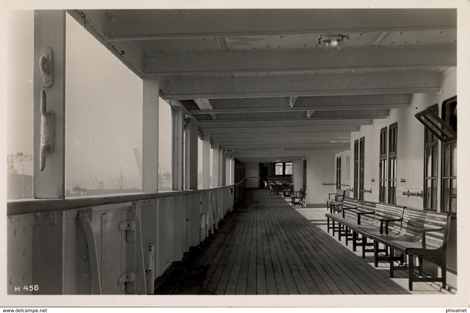 BARCOS / SHIPS , TARJETA POSTAL NO CIRCULADA , PROMENADENDECK DES M.S. " ST. LOUIS " , HAMBURG - AMERIKA LINIE - Other & Unclassified