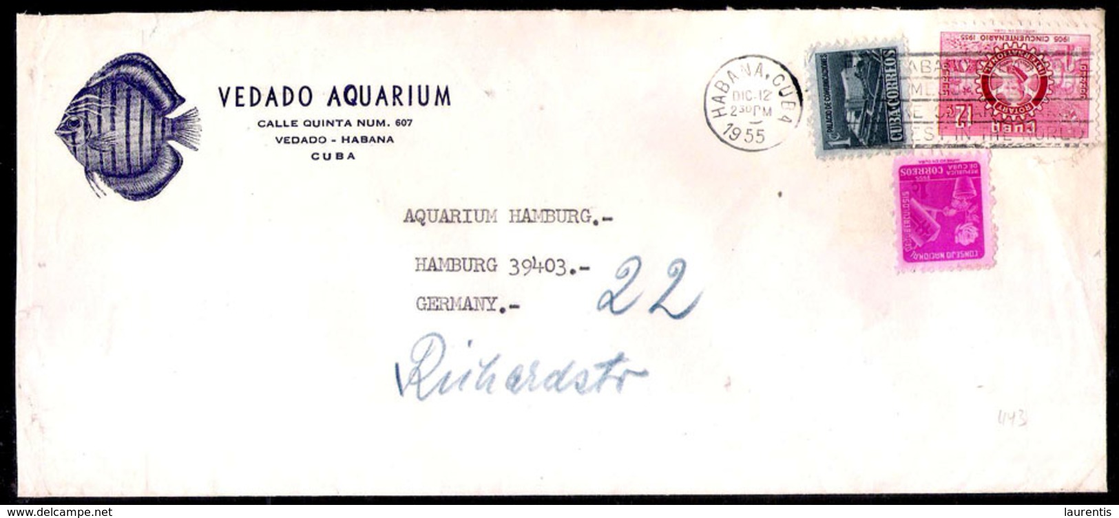 1301  Fishes - Aquarium - 1955 Cover - Cb - 3,75  A22 - Fische