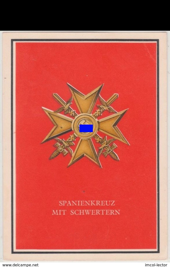 (art 2998) Spanienkriez Orden Swastika Postkarte + Sst - Briefe U. Dokumente