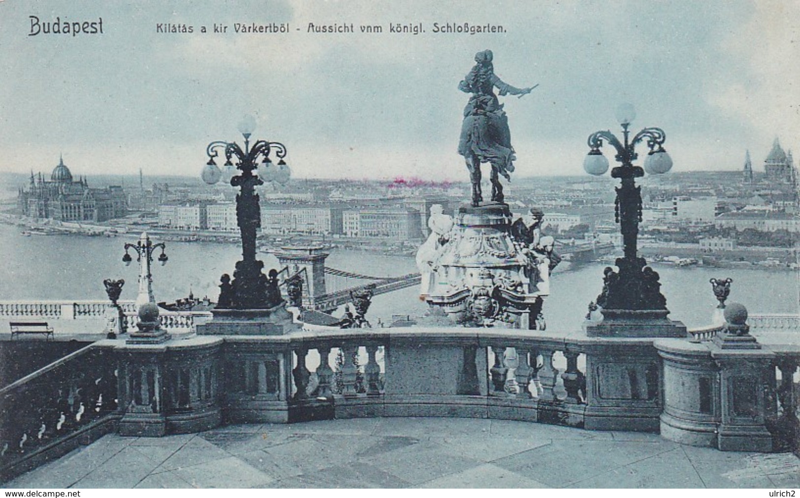 AK Budapest - Aussicht Vom Königl. Schloßgarten - Kilátás A Kir Várkertböl  (41909) - Ungarn