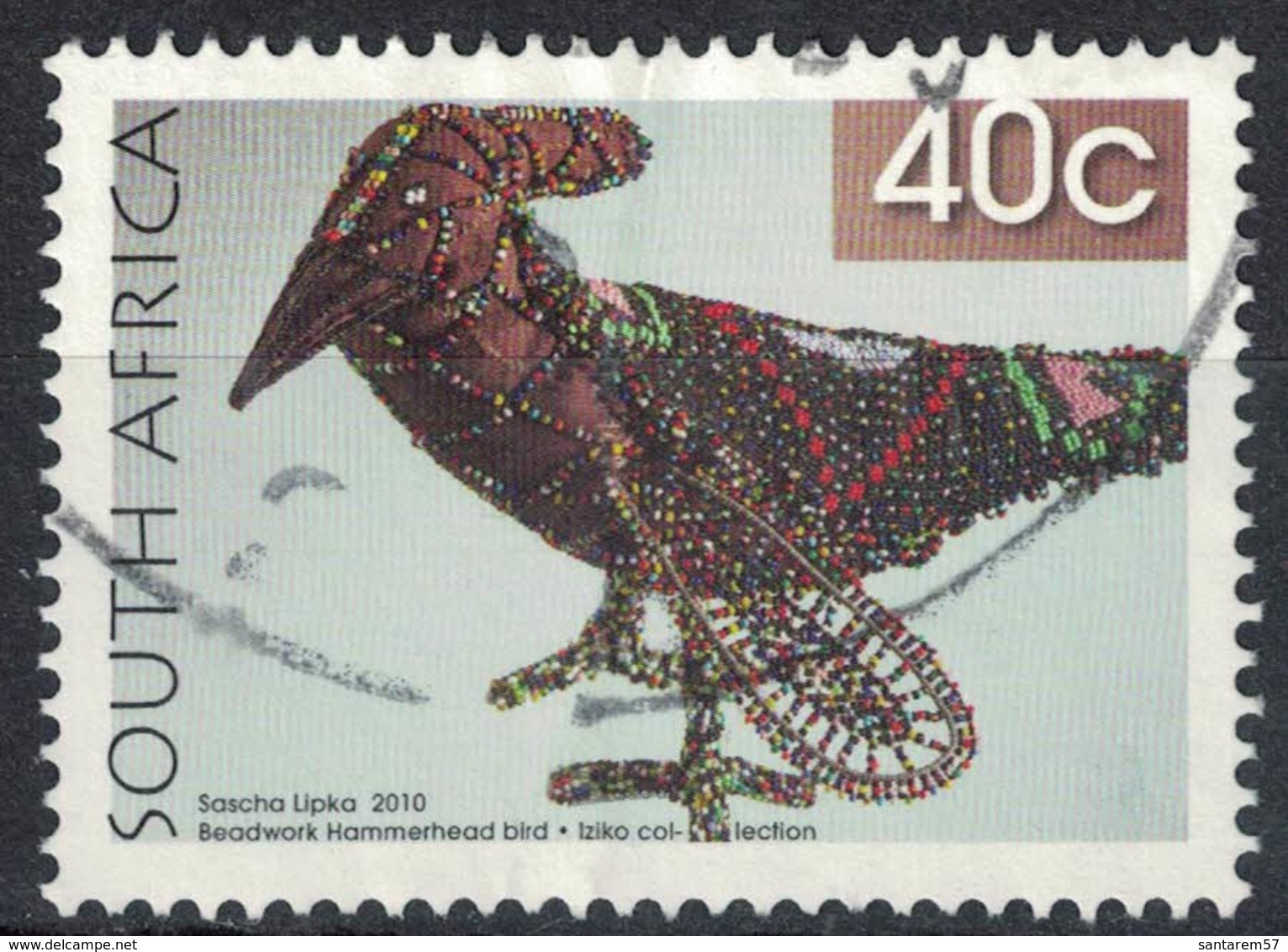 Afrique Du Sud 2010 Oblitération Ronde Used Stamp Sascha Lipka Oiseau Perlé Au Marteau - Used Stamps