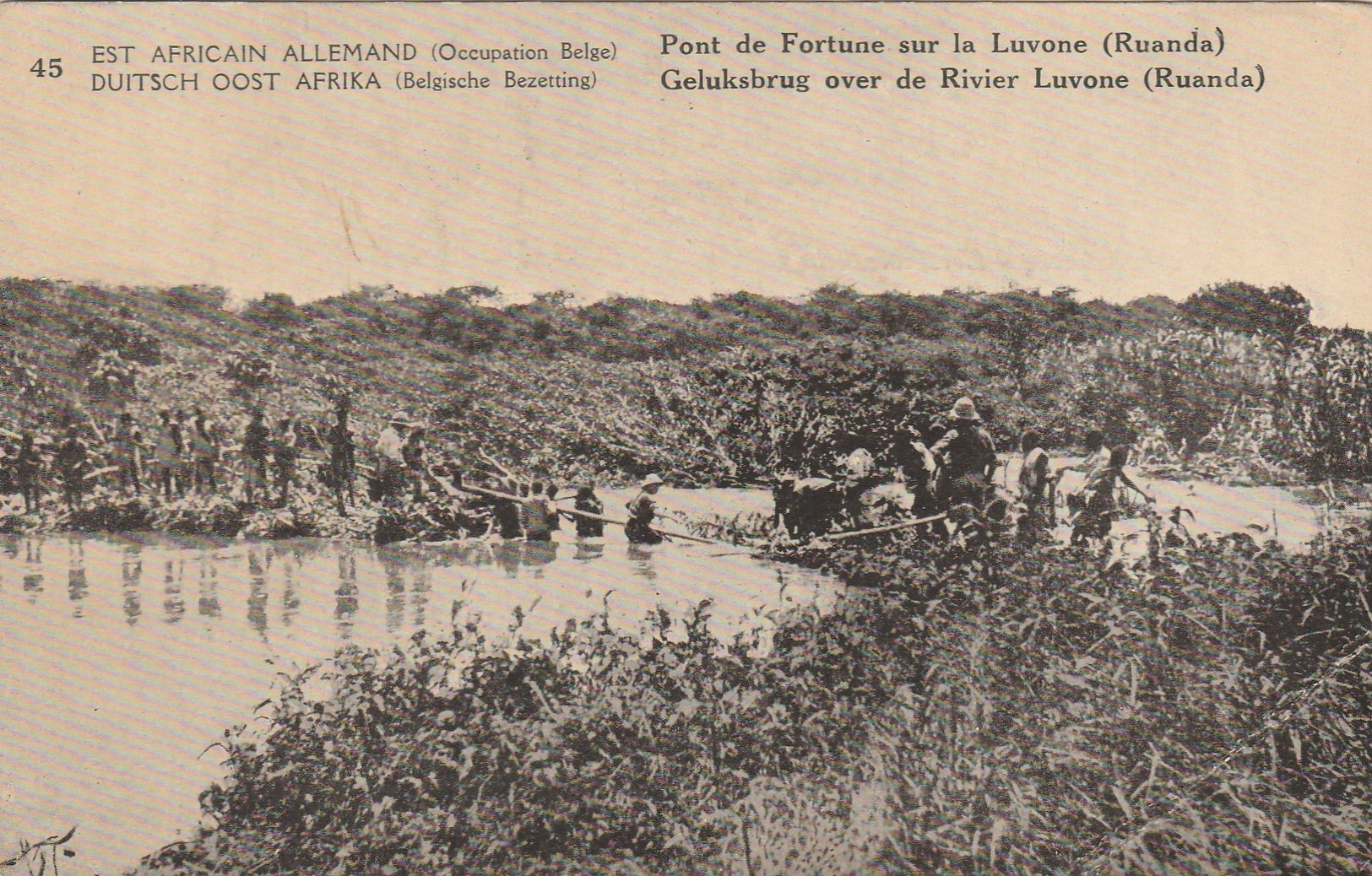 Entier Postal Congo Belge 5  Surchargé "est Africain Allemand Occupation Belge" ,cachet  Kongolo 4-9-1918 - Lettres & Documents