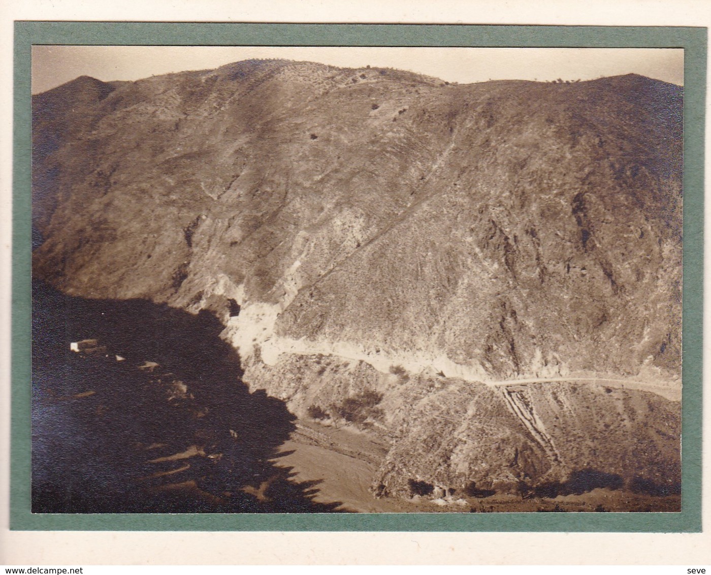 Route D'ALBUNOL ESPAGNE 1924 Photo Amateur Format Environ 7,5 X 5,5 Cm - Lugares