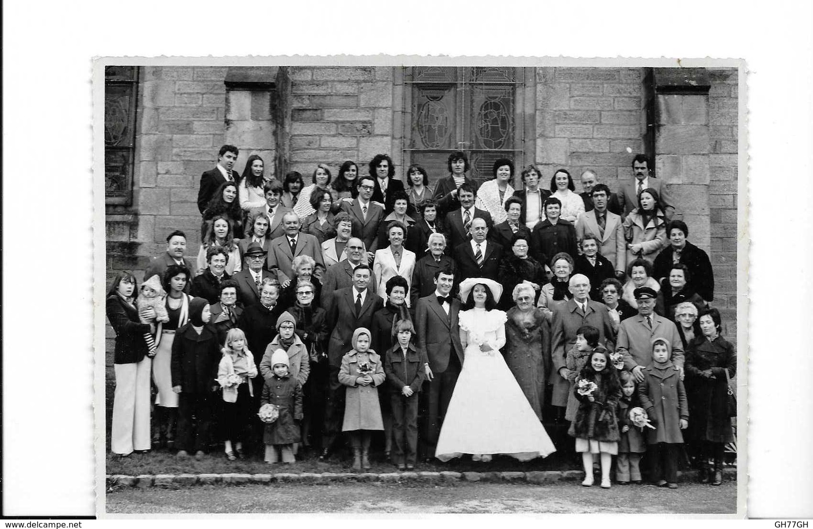 PHOTOGRAPHIE MARIAGE (-lebruso -douarnenez) -1976 - Anonymous Persons