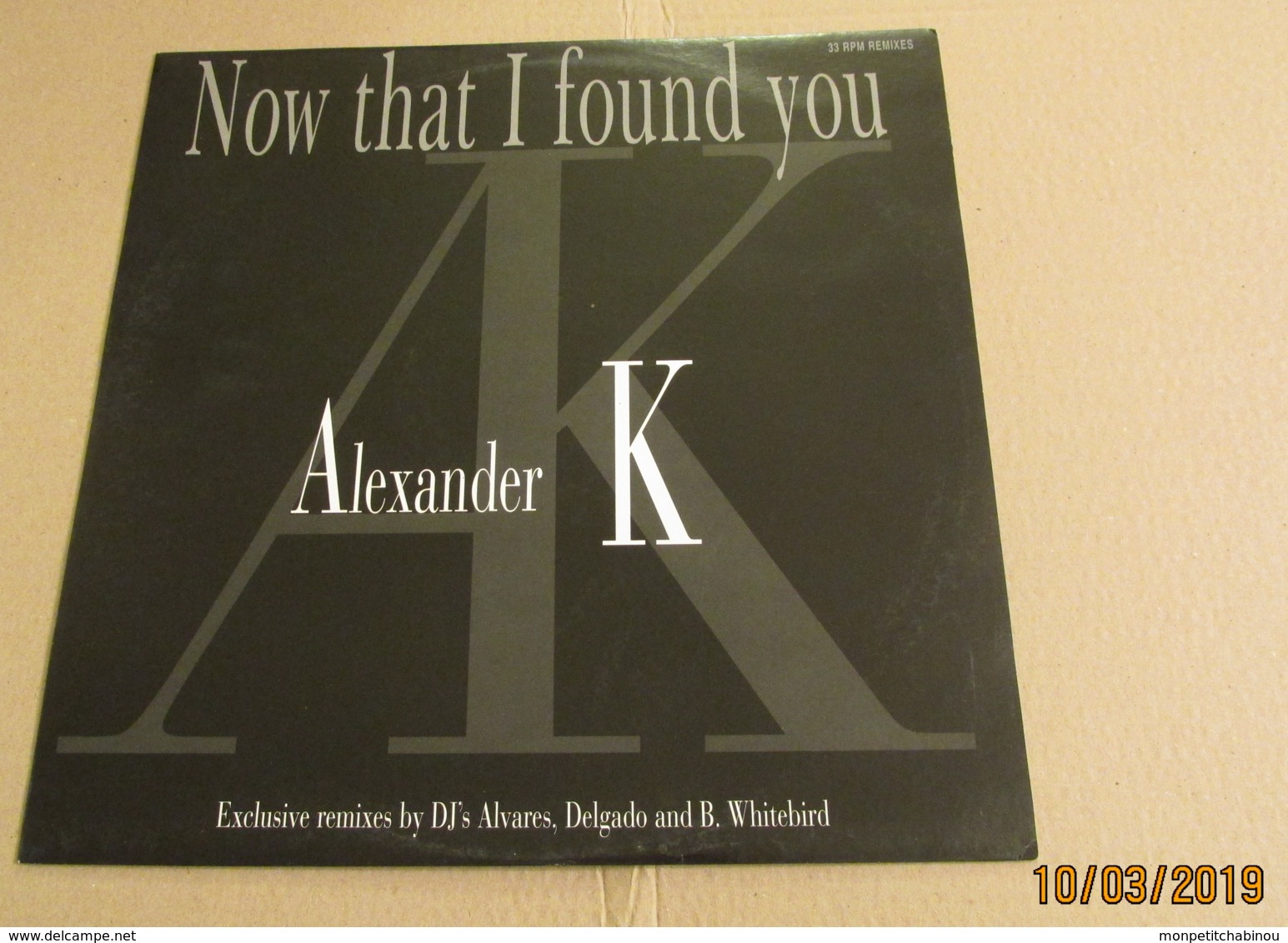 Maxi 33T ALEXANDER K : Now That I Found You - Dance, Techno & House