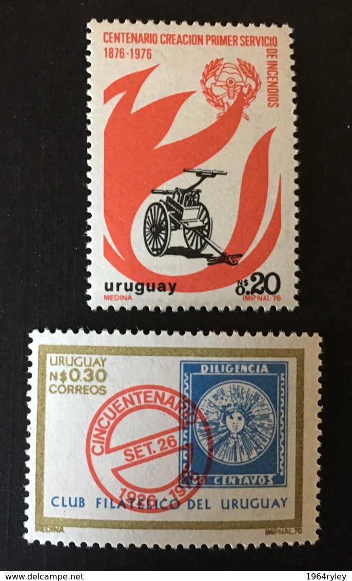 Uruguay - MH* - 1976 - # 947, 964 - Uruguay