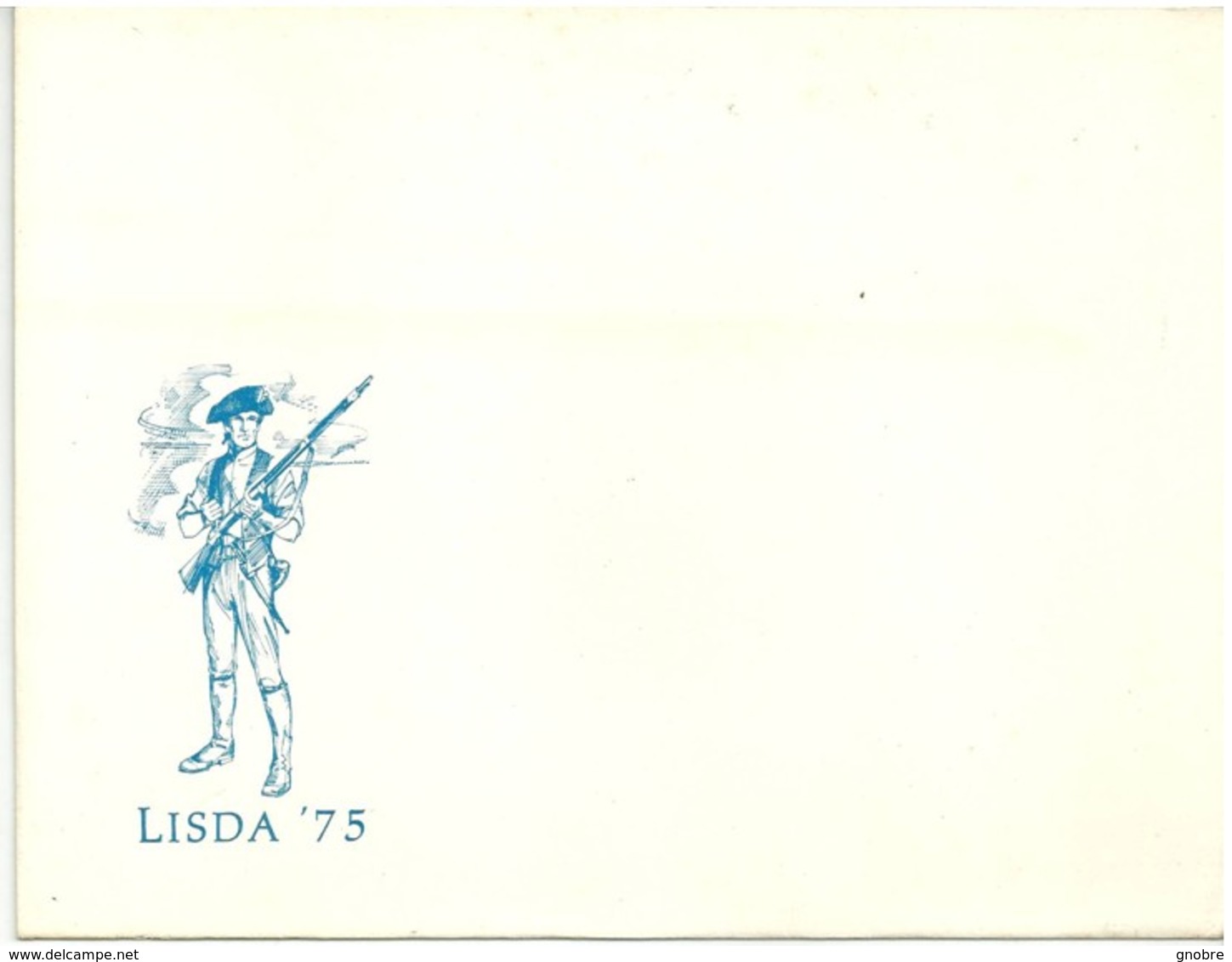 USA 1975 LISDA Minute Man Souvenir With Envelope - Cartoline Ricordo