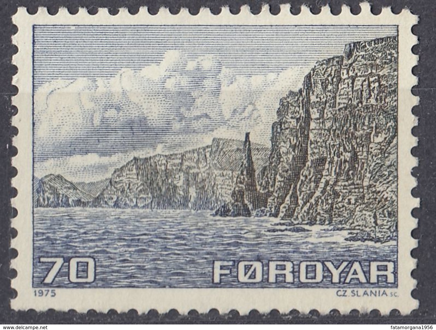 FØROYAR - 1975 -  Yvert  5 Nuovo Senza Gomma. - Nuovi