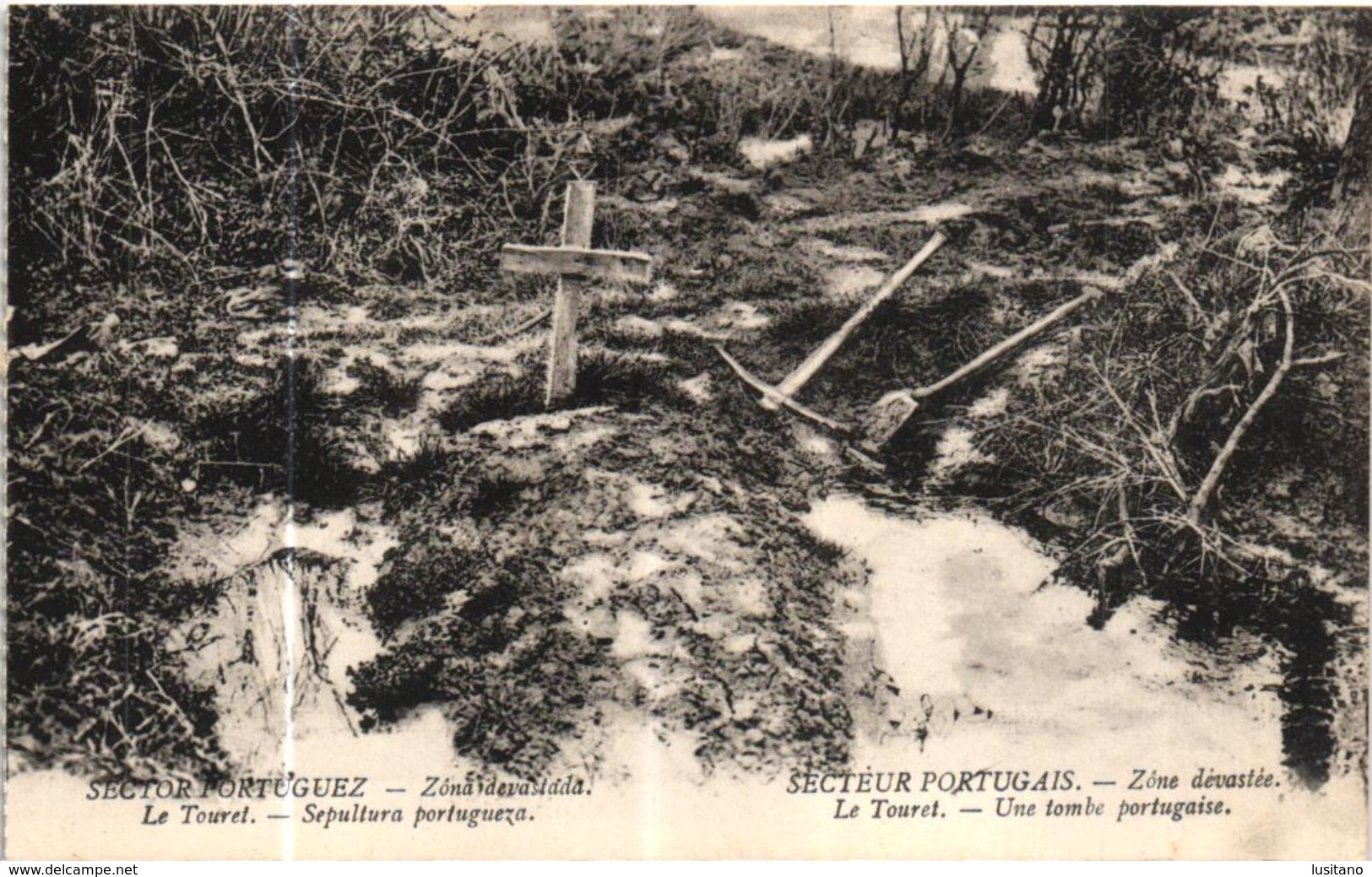 Sector Portugues Sepultura - Tombe Portugaise - WW1 GUERRE 1914/18 SECTEUR PORTUGAIS Portugal En France - Guerra 1914-18