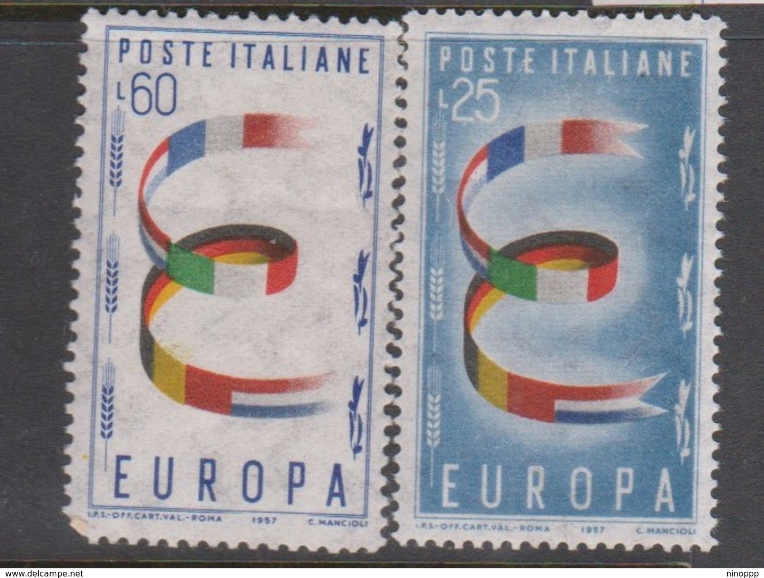 Italy Republic S 817-818 1957 Europa,mint Never  Hinged - 1946-60: Mint/hinged