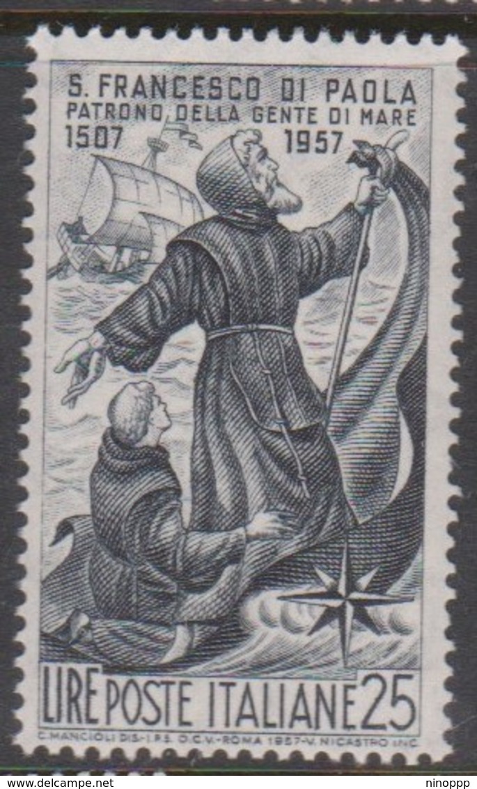 Italy Republic S 825 1957 St Francis Of Paola,mint Never  Hinged - 1946-60: Used