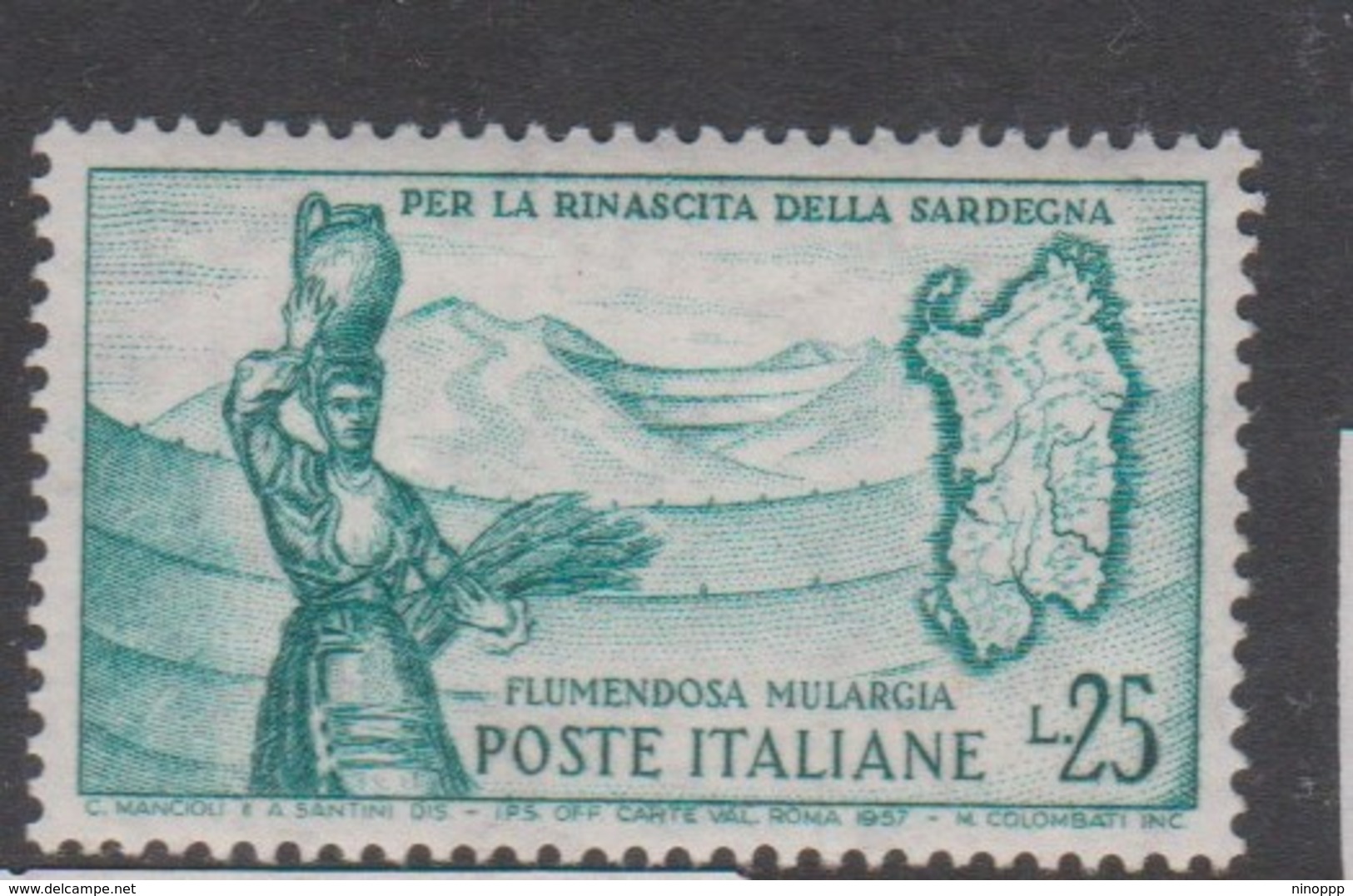 Italy Republic S 826 1958 Flumendosa,mint Never  Hinged - 1946-60: Mint/hinged