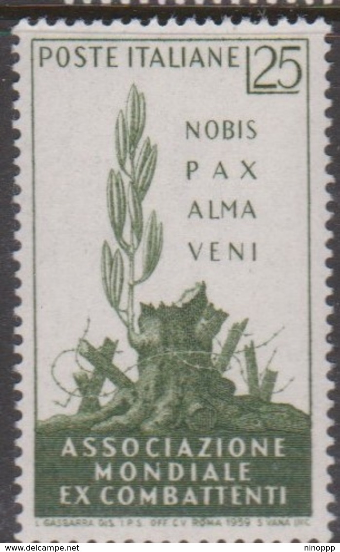 Italy Republic S 858 1959 Associazione Mondiale Combattenti,mint Never  Hinged - 1946-60: Mint/hinged