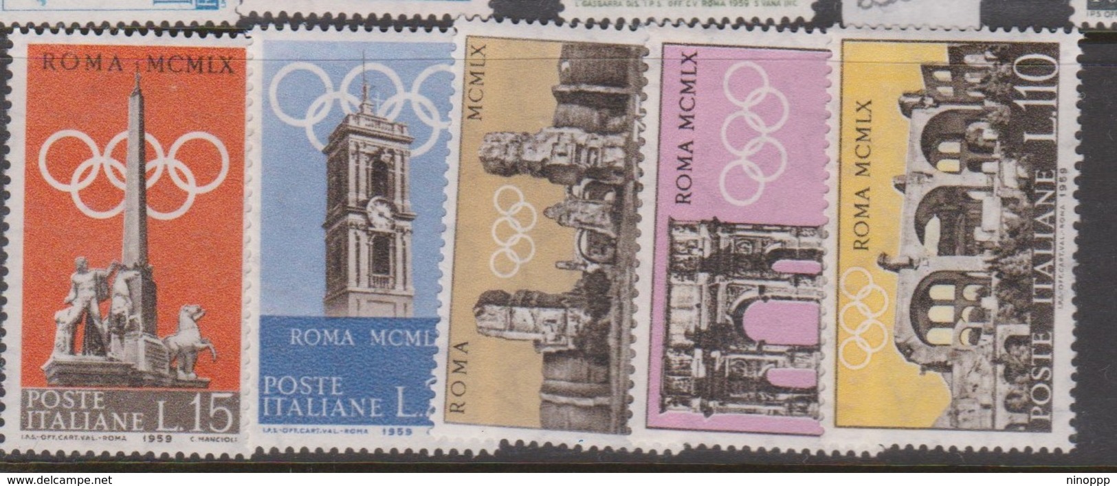 Italy Republic S 861-865 1959 Pre-Olympic Games,mint Never  Hinged - 1946-60: Mint/hinged