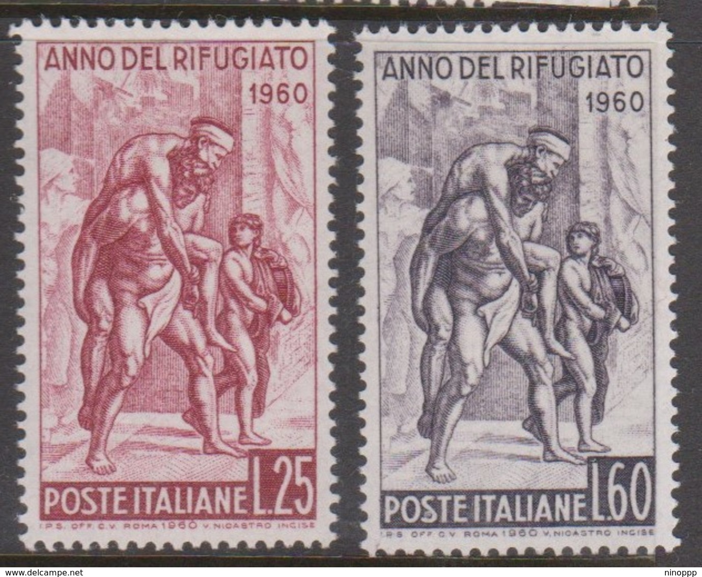 Italy Republic S 880-881 1960 Refugee Year,mint Never  Hinged - 1946-60: Mint/hinged